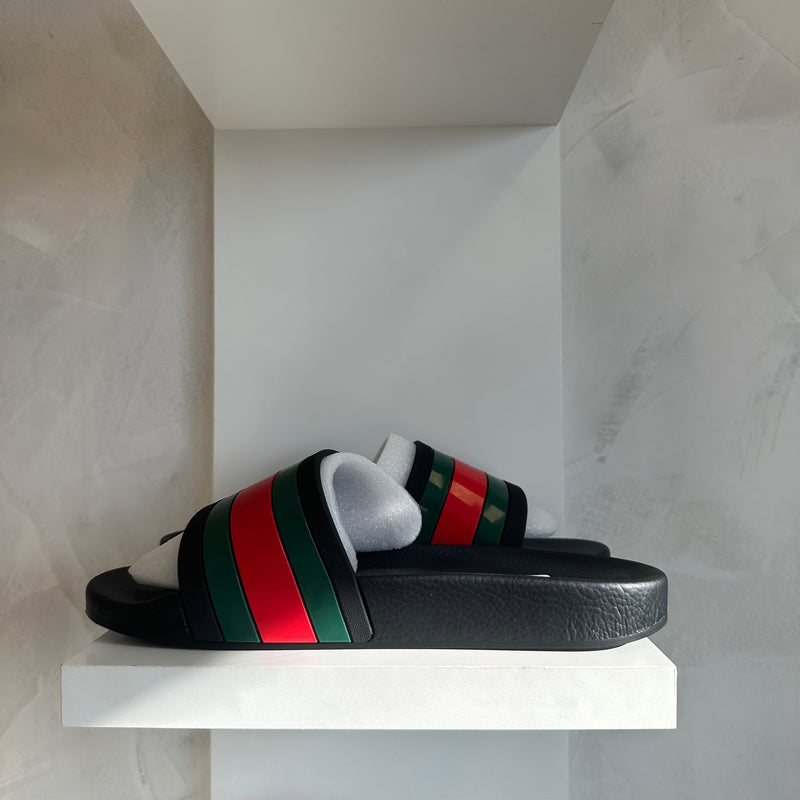 Gucci Rubber Slide Red Green (Pronta Entrega)