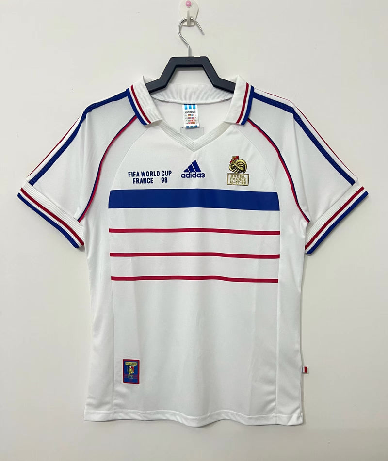Camisetas de Futebol Retrô França Copa do Mundo 1998