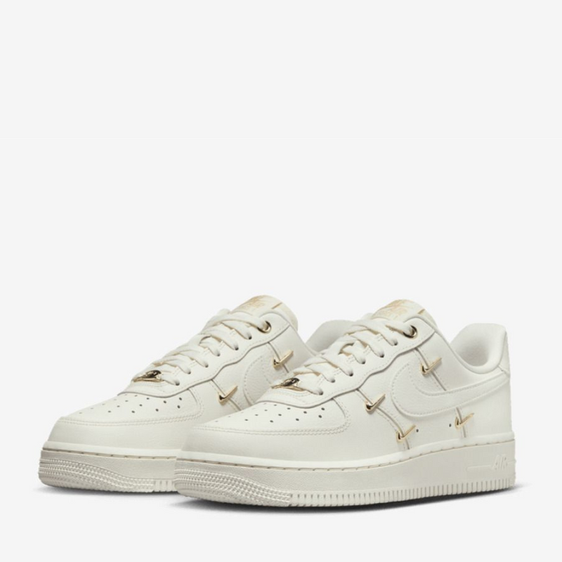 Nike Air Force 1 LX Gold Swooshes